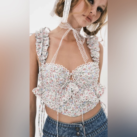 For Love & Lemons NWT gaia top | medium - Picture 4 of 9